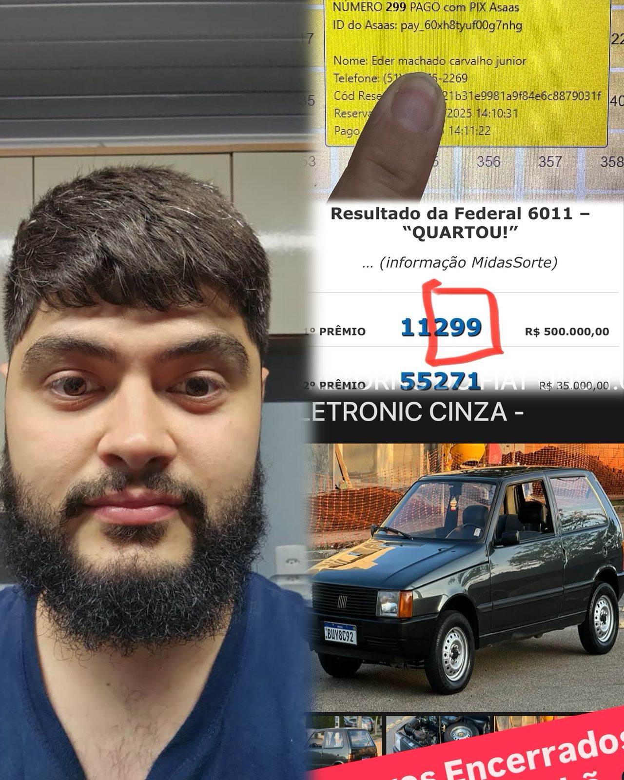 O retorno do fiat uno 1.0 eletronic cinza -