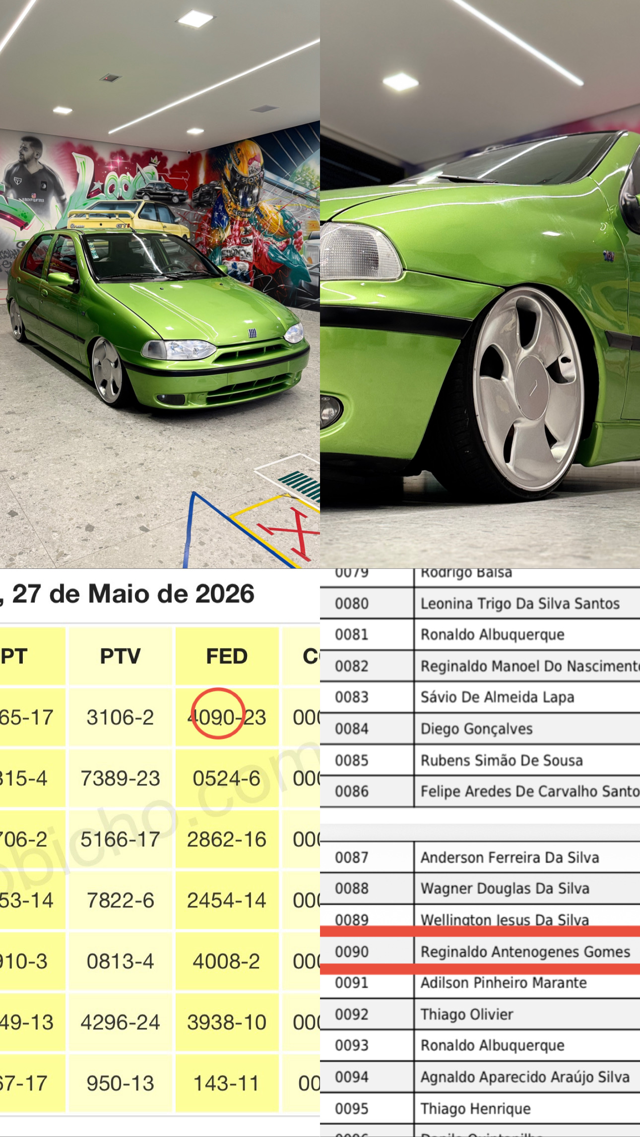 Alex Quintela - Palio 1996 verde campo ou 20k no pix