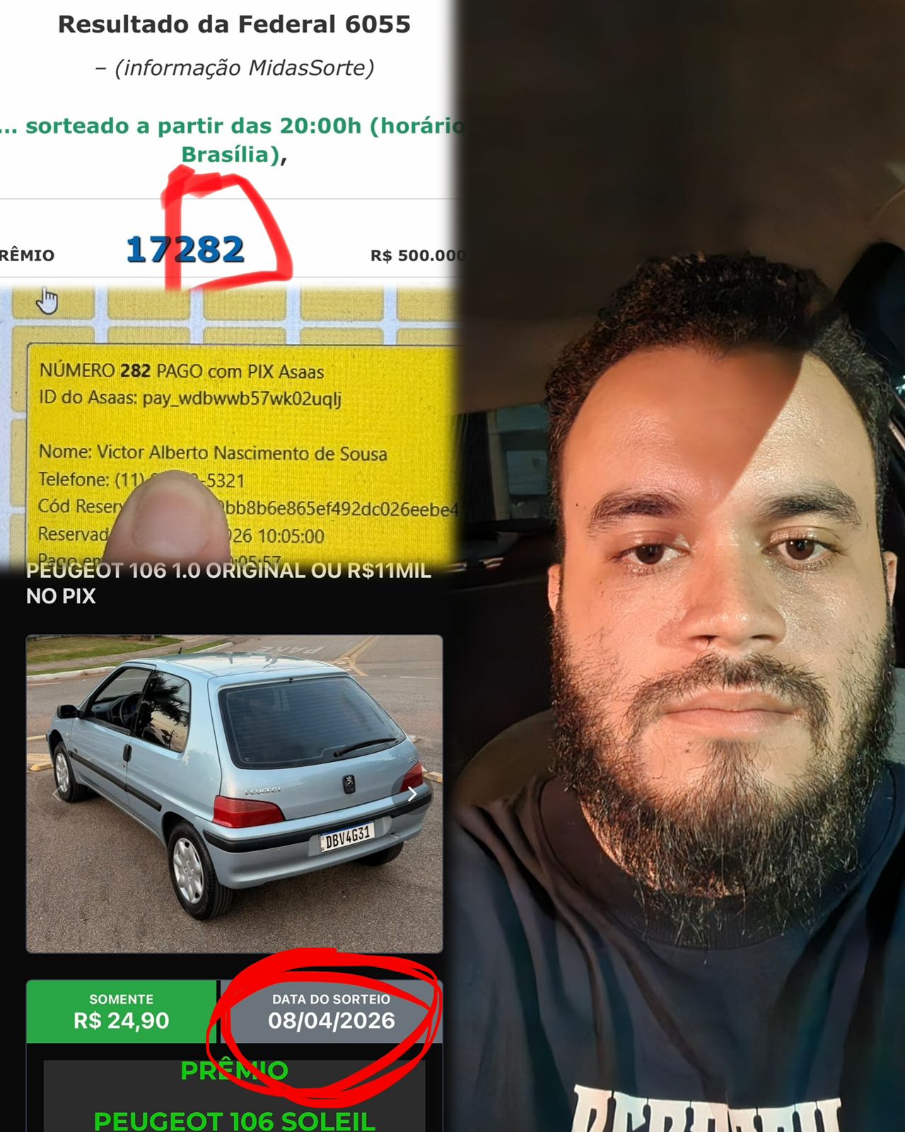 Aurelio Amaral - Peugeot 106 1.0 original ou r$11mil no pix