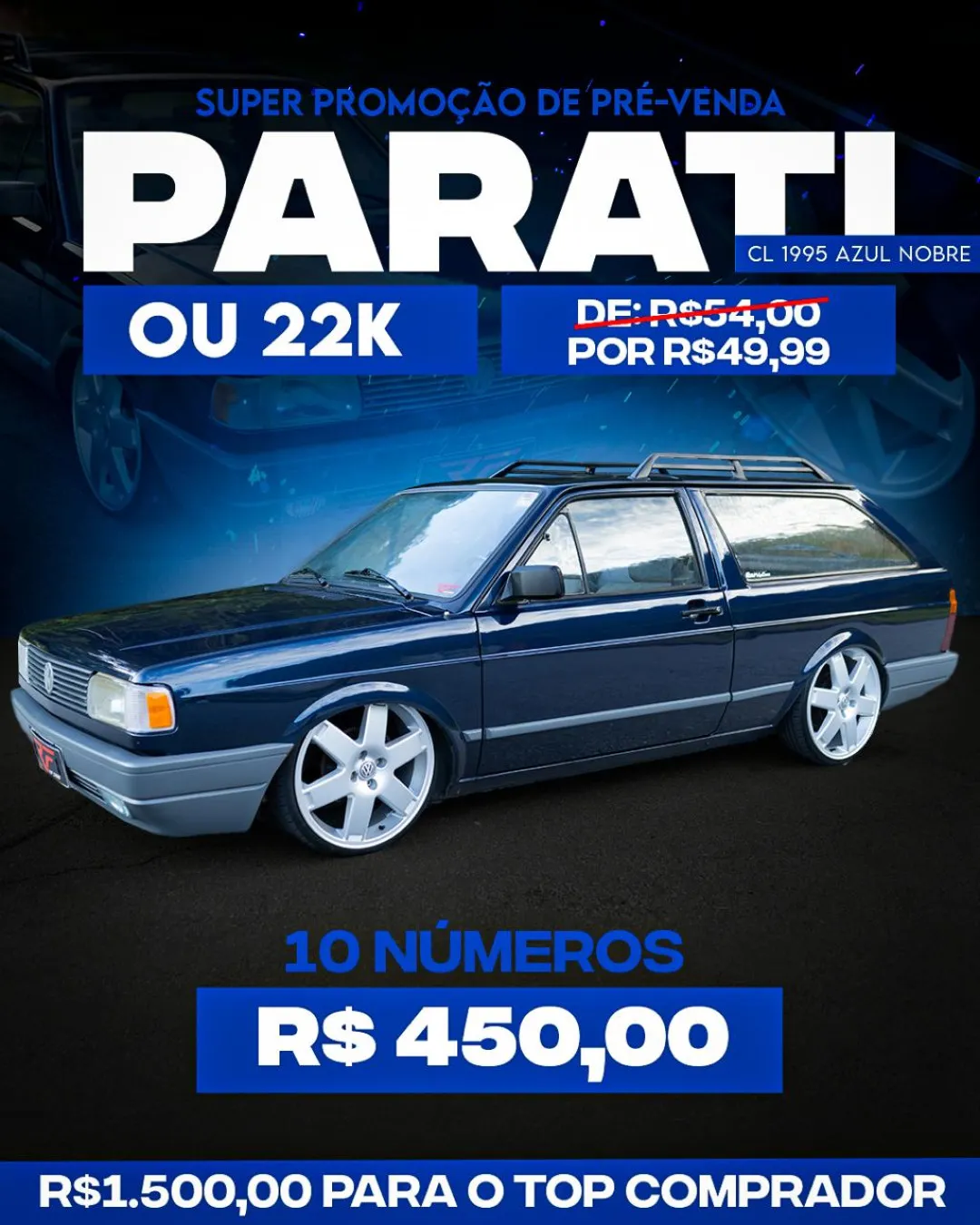 Vip Cl 18s RF VIP CARS - PARATI CL AZUL NOBRE OU 22K - RF Vip Cars