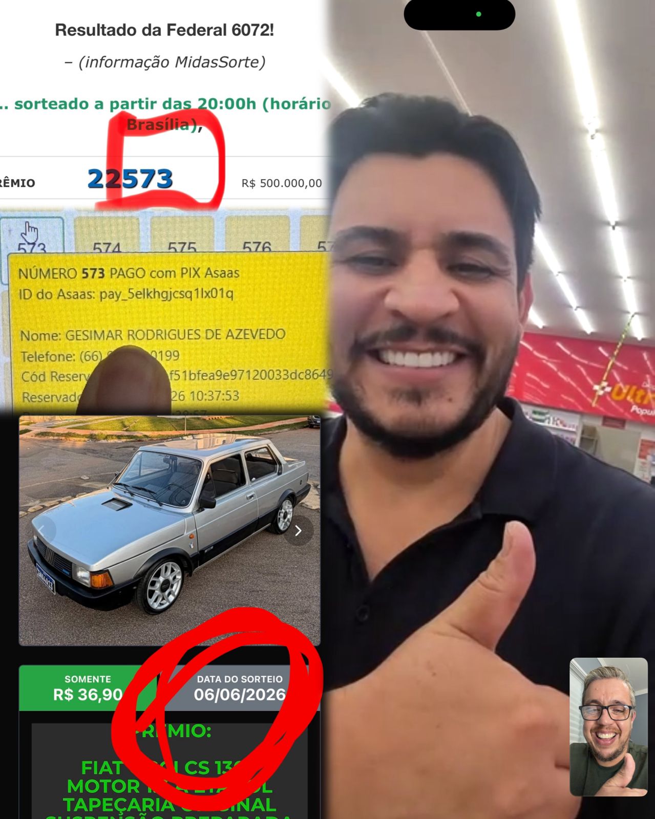 Aurelio Amaral - Fiat oggi cs 1300 - ano 1984 ou r$ 17mil no pix