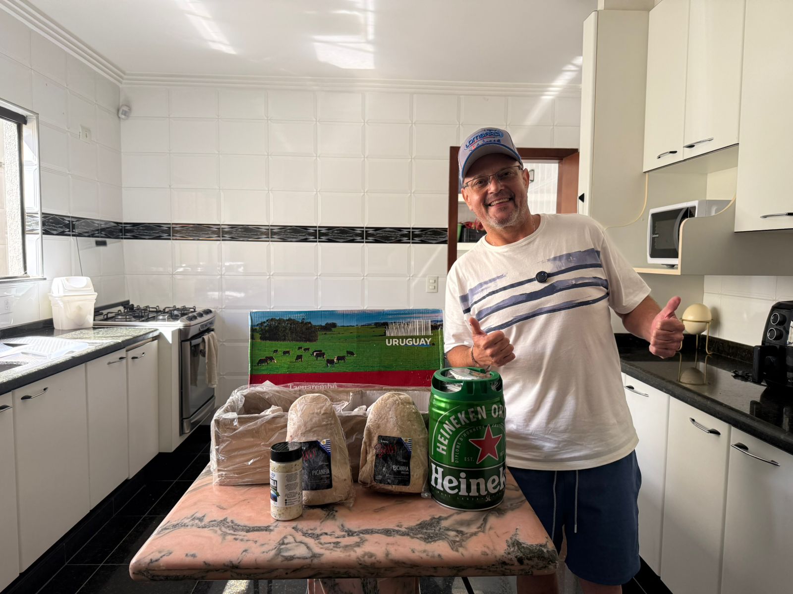 André Henrique de Oliveira Lombardi - 1cx. picanha bassi uruguai + chopp + sal + boné