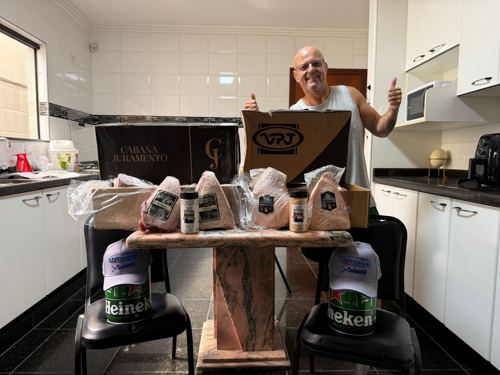 André Henrique de Oliveira Lombardi - 1cx. picanha cabanã juramento + chopp + sal + boné