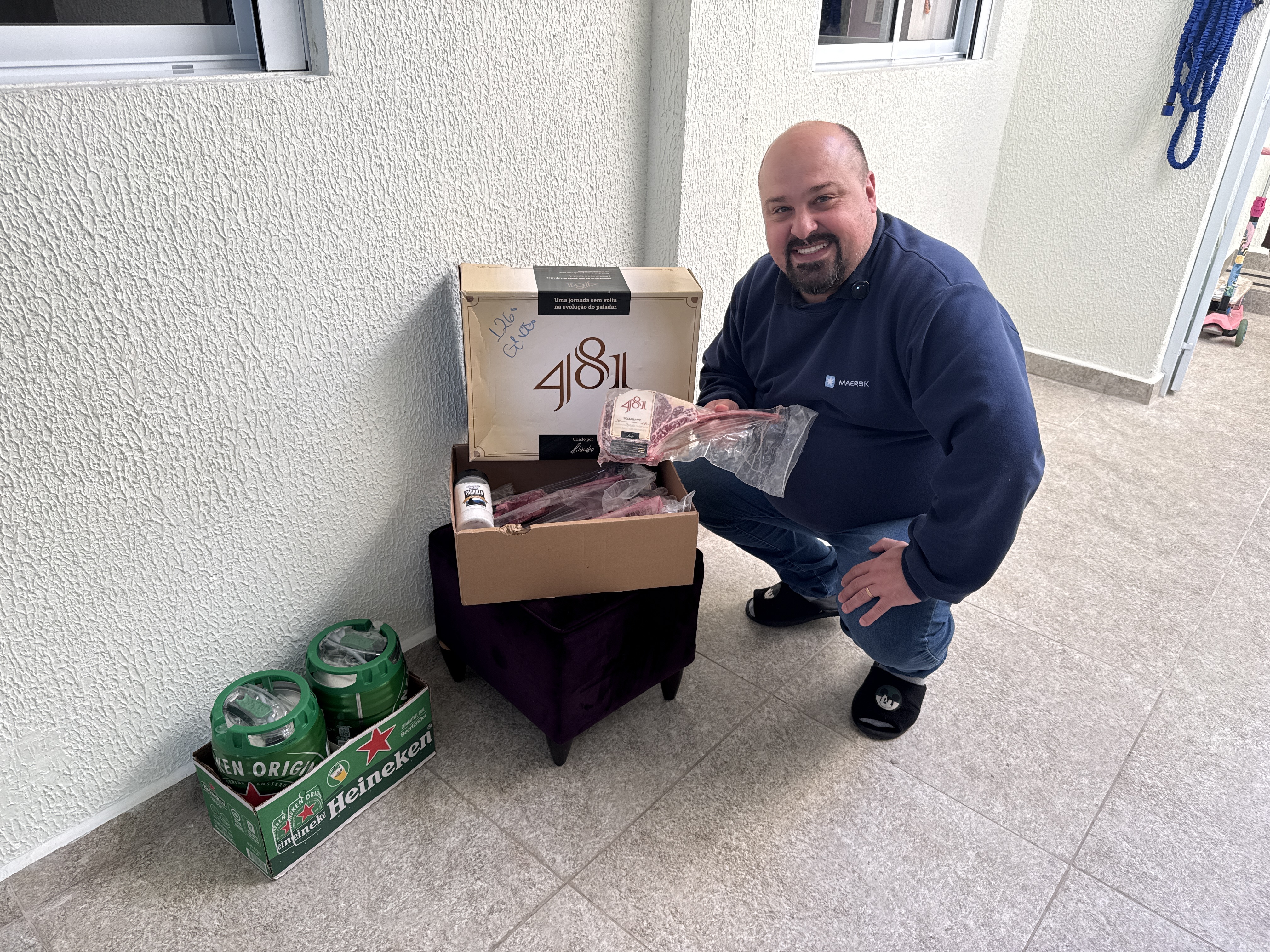 Lombardi Clássicos - 1cx.de tomahawk da 481, 2 chopp, 1 sal parrilla