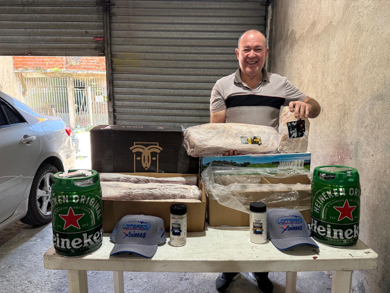 André Henrique de Oliveira Lombardi - 1cx. chorizo angus cara preta + chopp + sal + boné