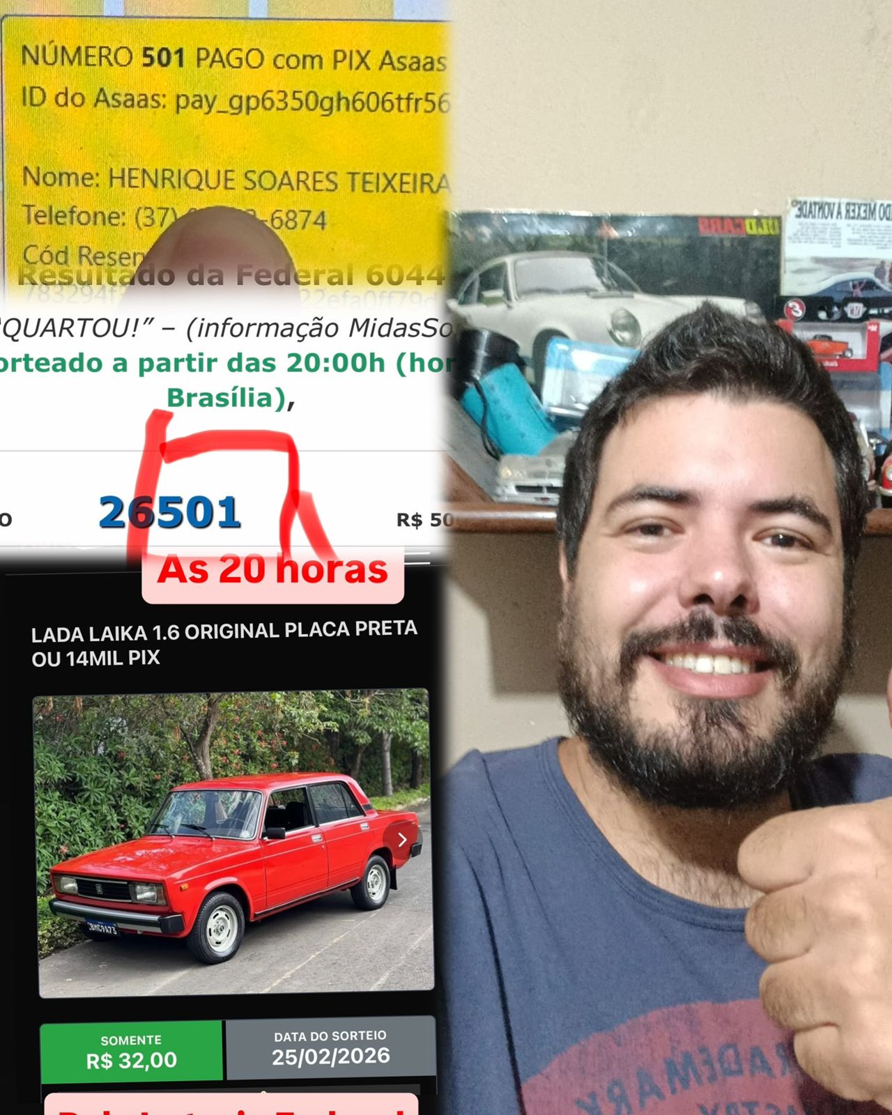 Aurelio Amaral - Lada laika 1.6 original placa preta ou 14mil pix