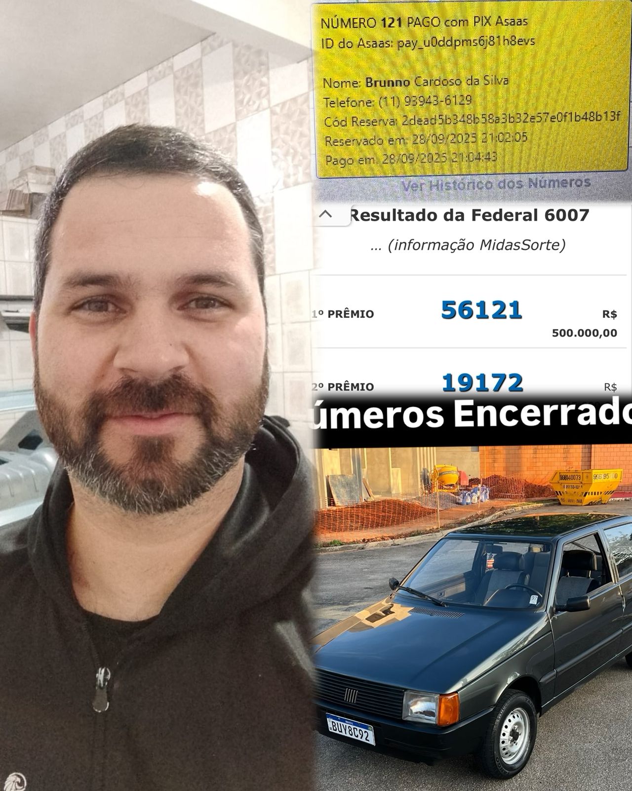 Fiat uno 1.0 eletronic original cinza