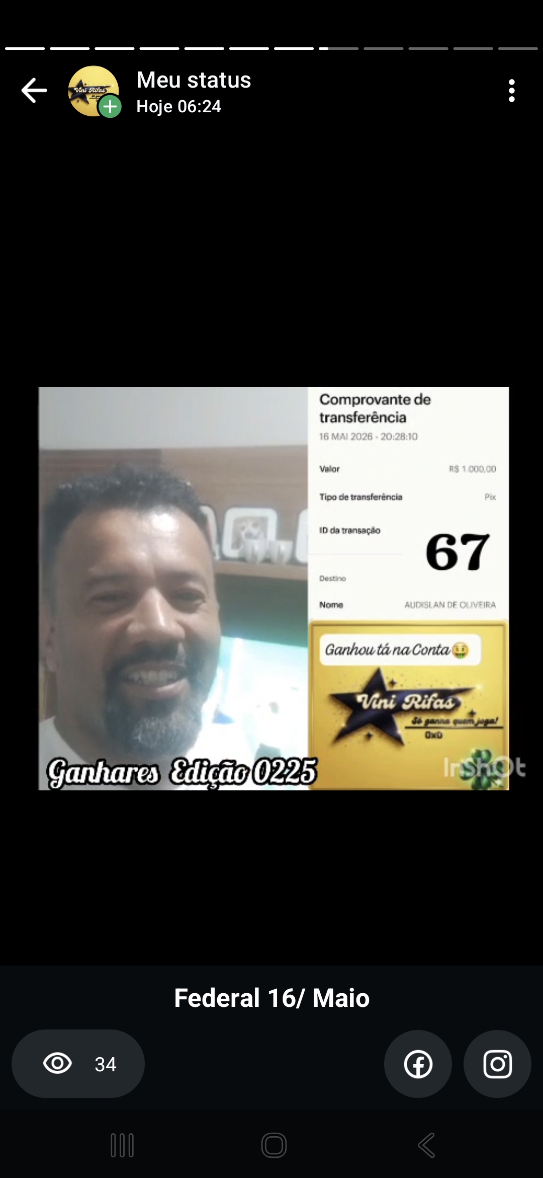 Vini Rifas - Milão no pix edição 0225