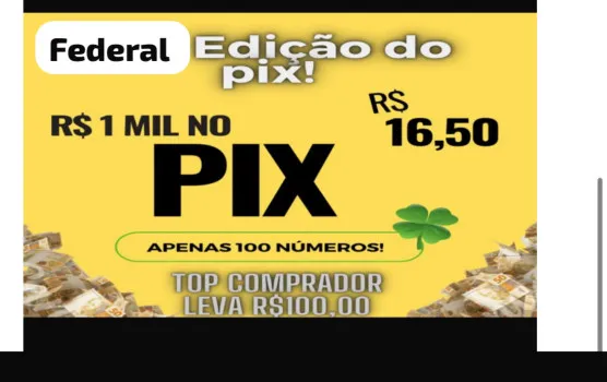 Milão no pix somente 100 números