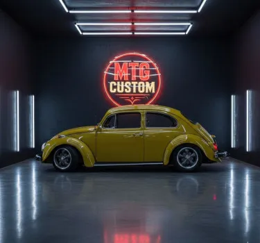 MTG CUSTOM - Fusca 1972 amarelo colonial