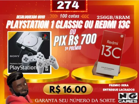 Ação 274 play classic ou redmi 13c ou pix r$700