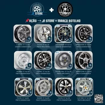 Jogo de roda aro 15 - ganhador escolhe modelo