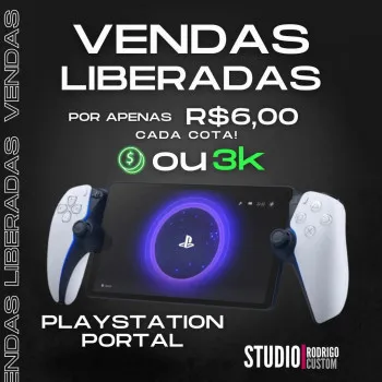 Studio Rodrigo Custom - Acao entre amigos playstation portal ou 3k no pix