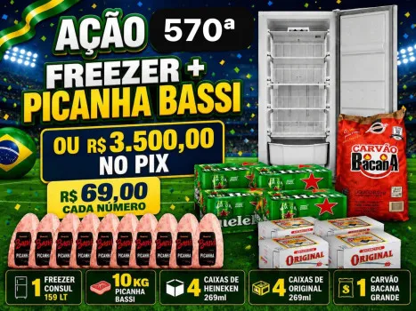 Dejair maxx - Ação 570ª freezer + picanha bassi ou 3.5k