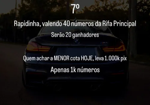 Vi Parreira - 7º rapidinha valendo 40 números da bmw m4 legacy