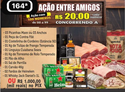 Dejair maxx - Ação 164ª mega combo churras ou mil no pix