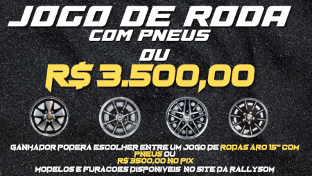 Jogo de rodas com pneu novos ou r$3,5 k no pix