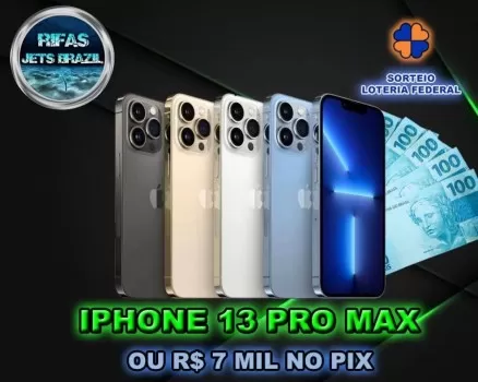 4ª edição iphone 13 pro max ou 7 mil no pix