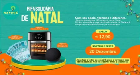 Berçário Naturé - Rifa solidária – natal encantado para crianças