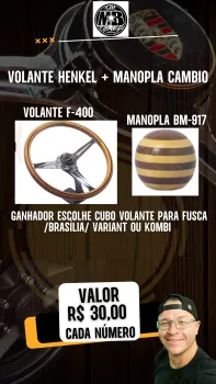 Volante henkel + manopla câmbio