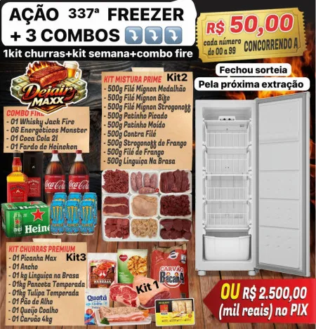 Dejair maxx - Ação 337ªfreezer + 3 combos ou 2.5k