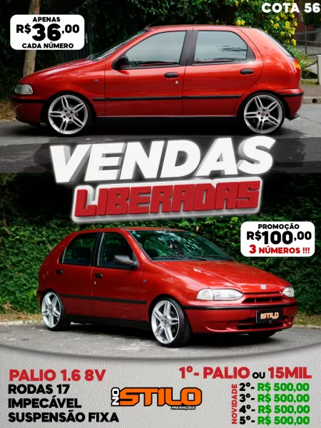 Cota 56 palio 1.6 ou 15 k no pix