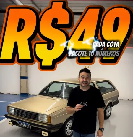 Stock Clássicos - Parati plus 1986 placa preta