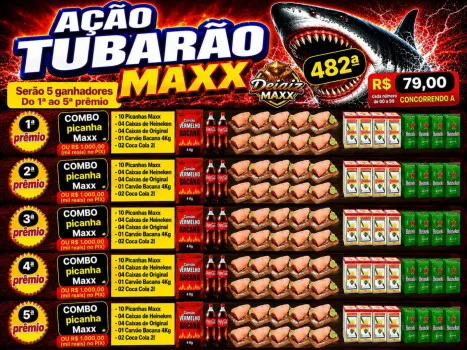 Dejair maxx - Ação 2ªtubarão 482ª combos 50 picanhas do 1ª ao 5ª