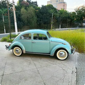 93° ação fusca 1969 azul pastel