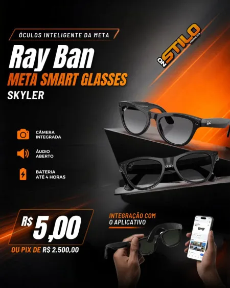 No Stilo Premiações - óculos ray ban ou 2,5k no pix