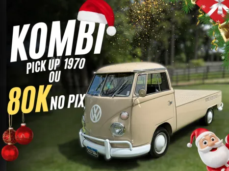 Kombi pick-up 1970 raríssimo estado ou 80 k no pix