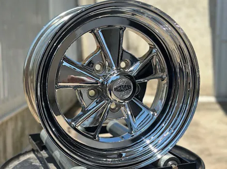 Jogo de rodas modelo cragar cromadas