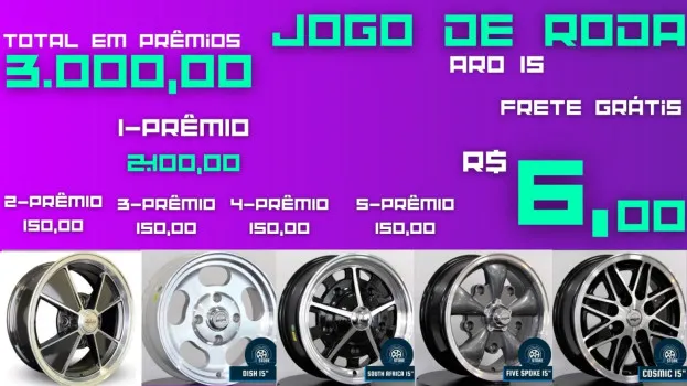 #234 jogo de roda aro 15