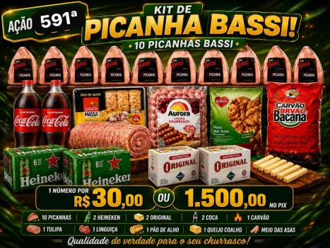 Dejair maxx - Ação 591ª kit picanha bassi ou 1.500 no pix