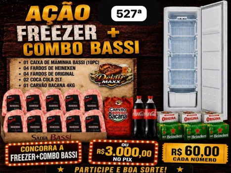 Dejair maxx - Ação 527ª freezer + combo bassi ou 3k