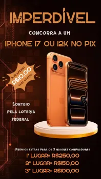 topcustom - Iphone 17 ou 12k no pix