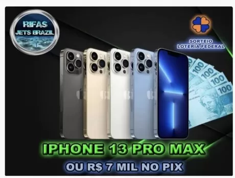 5ª edição iphone 13 pro max ou 7 mil no pix