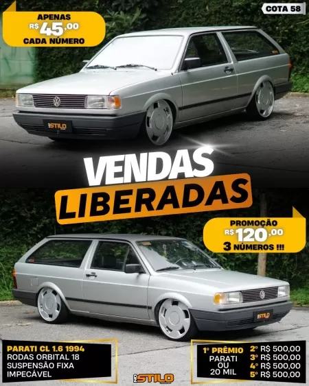 Cota 58 -parati cl 1.6 94 ou 20 mil no pix