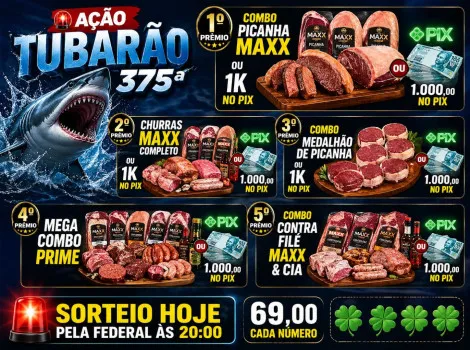 Dejair maxx - Tubarão 375ª com 5 ganhadores 1k pra cada