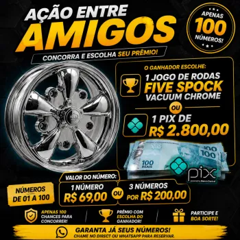 Patrick Roberto Rocha - Ação 63 - jogo de rodas five spock vaccum chrome