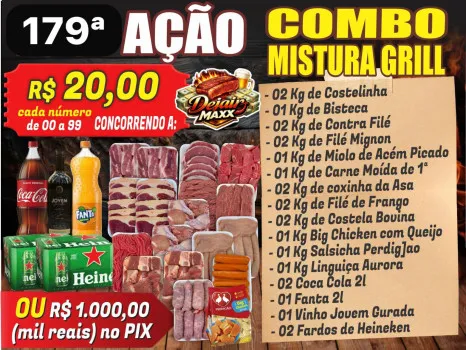 Dejair maxx - 179ªcombo mistura grill ou mil no pix