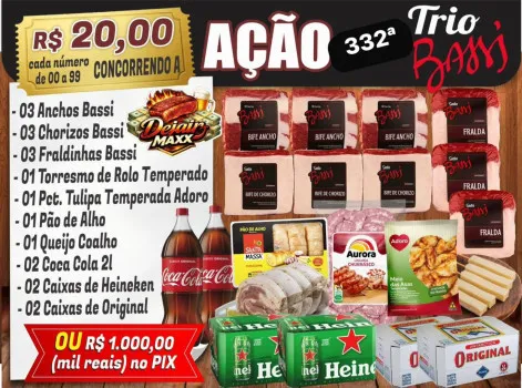 Dejair maxx - Ação 332ª mega combo trio bassi ou 1k