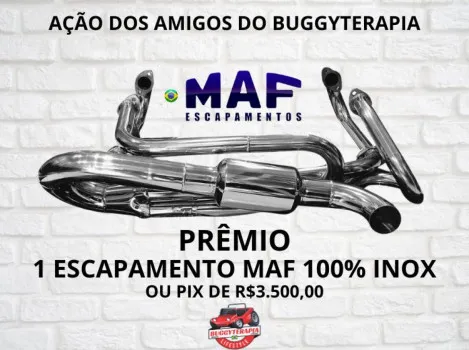 Ação buggyterapia - escapamento maf 100% inox