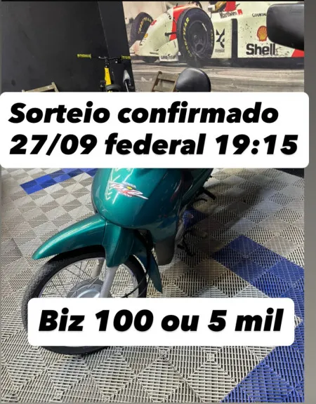 Biz 100 c/partida ou 5 mil no pix