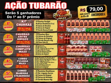 Dejair maxx - Ação 470ª tubarão fechou sorteia
