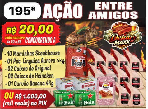 Dejair maxx - Ação 195ª 10 maminhas +. 5kg ling aurora ou 1k