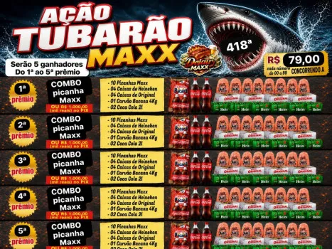 Dejair maxx - Ação tubarão 418ª combos 50 picanhas do 1ª ao 5ª