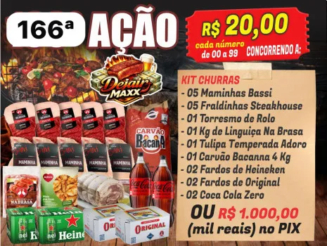 Dejair maxx - Ação 166ª combo maminha bassi +fraldinha ou 1k