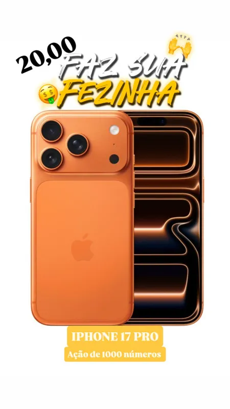 Iphone 17 pro laranja cósmico