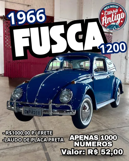 Meu novo carro antigo - 49* ação fusca 1200 azul ano 1966